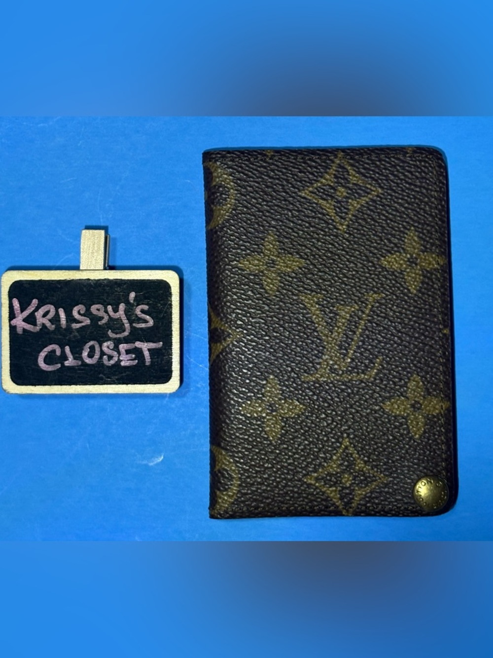 💯 Authentic Louis Vuitton Monogram Canvas Cardholder - Brown/Gold Monogram